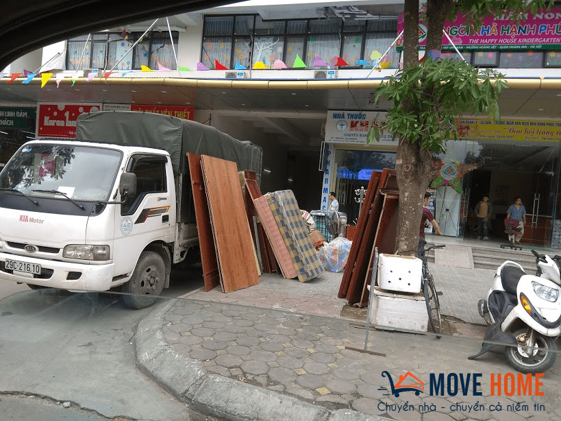 Cho thuê xe tải1 chuyển nhà cam kết chất lượng
